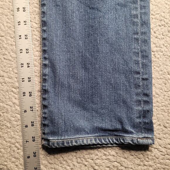 AG Adriano Goldschmied Jeans Mens 36x34 Blue Denim The Matchbox Slim Straight - Picture 10 of 10